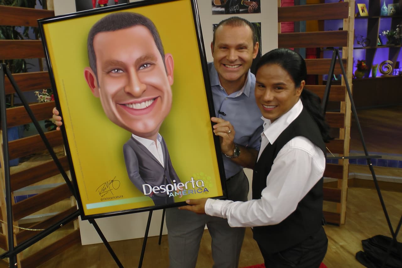 Alan calificó como extraordinaria su caricatura.