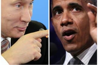 Enfrentados Vladimir Putin y Barack Obama