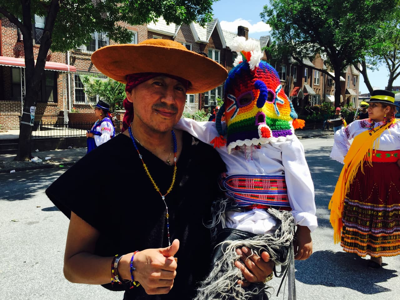 Se vieron atuendos tradicionales de diversas ciudades de Ecuador