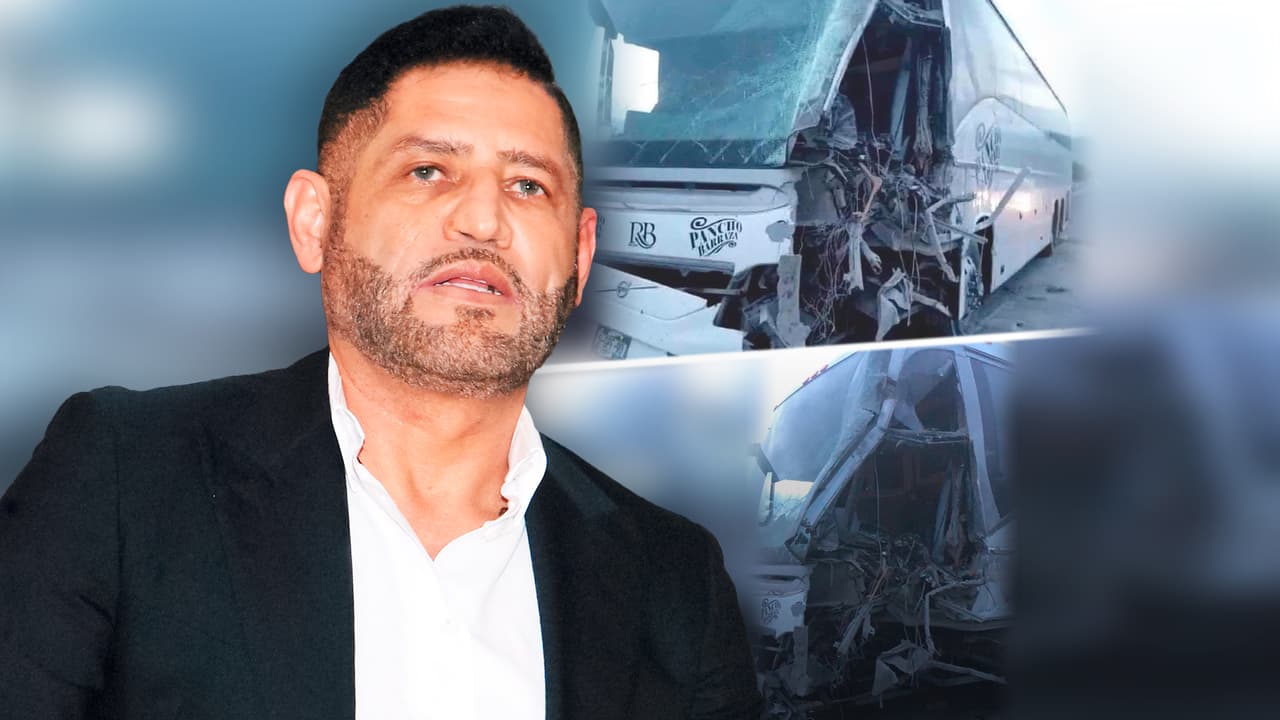 Pancho Barraza muestra la lesión en su cabeza tras aparatoso accidente en el autobús donde viajaba
