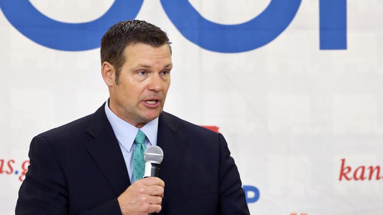 El candidato de Trump en Kansas logra la nominación a gobernador, una semana después de la elección