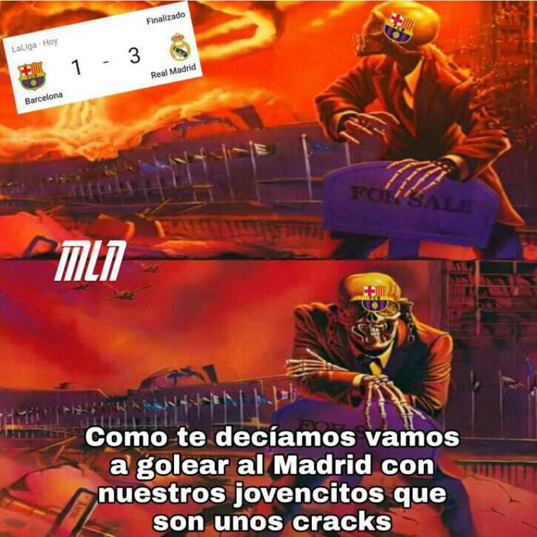 El Real Madrid y los memes tundieron al Barcelona | Los culés perdieron el Clásico del futbol español y los memes no tardaron en aparecer.