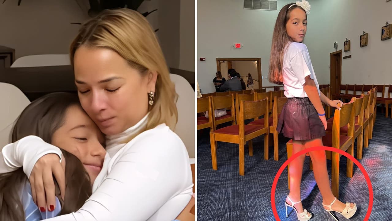 Hija de Adamari López causa sensación al posar con los ‘tacones de aguja’ de su mamá, ¡calzan igual!