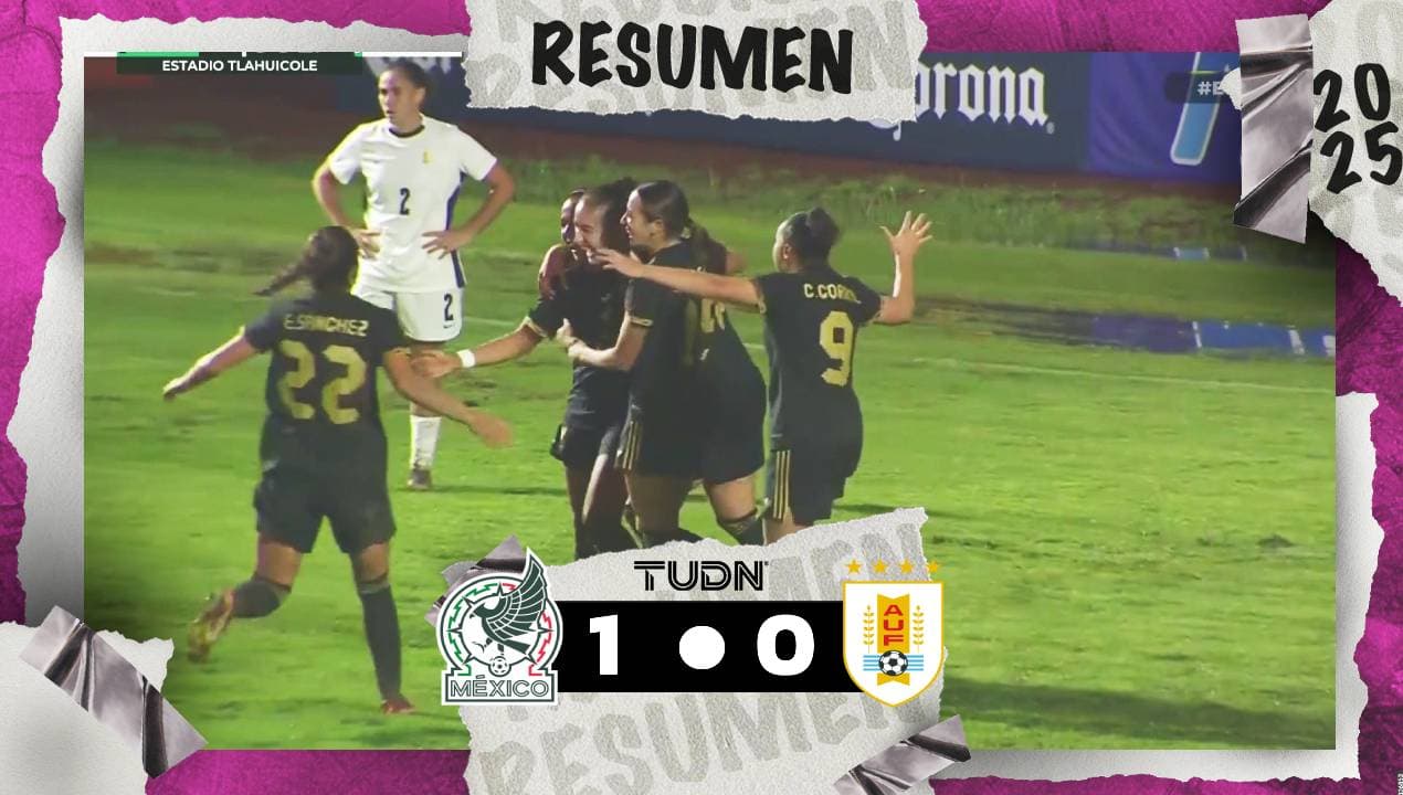 La Selección Mexicana Femenil vence por la mínima diferencia a Uruguay 