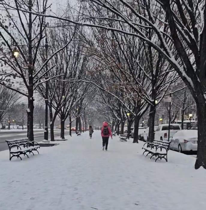 En algunas zonas de Queens, 
<b><a href="http://uni.vi/LoJi10592Ny" target="_blank">se alcanzaron 1.7 pulgadas de acumulación</a></b> de nieve.