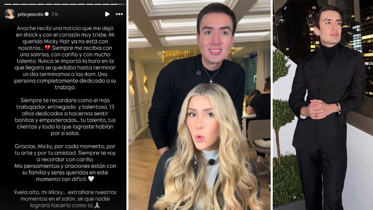 Priscila Escoto reacciona a la muerte de 'Micky Hair'.