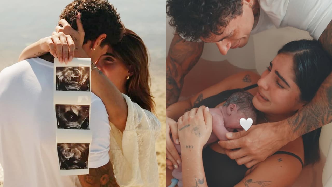 Nace bebé de Isabella Ladera y Hugo García: comparten primeras fotos desde el parto en agua