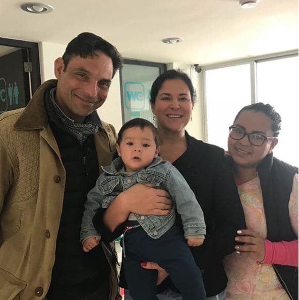 La actriz publicó una fotografía en la que comentó que el bebé empezó a ir a la guardería en febrero de 2018.