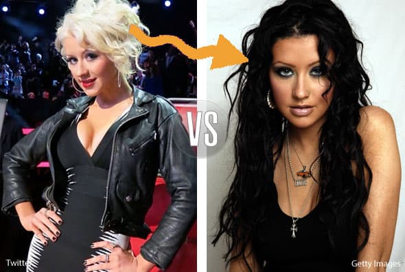 Christina ha cambiado todo, maquillaje, color de cabello, silueta, mirada, actitud.