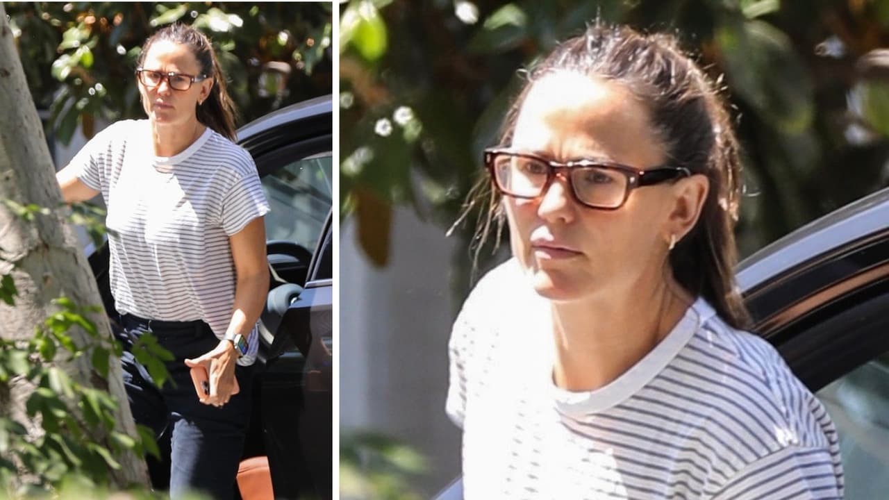 Jennifer Garner lució casual para su reunión con Ben Affleck.