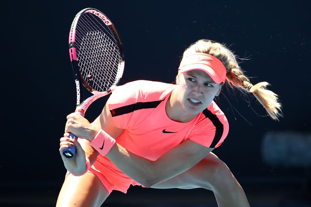La canadiense Eugenie Bouchard también se despidió en segunda ronda, aunque por su belleza ha llamado la atención del tenis. Incluso, muchos creen que se inclinará al modelaje.