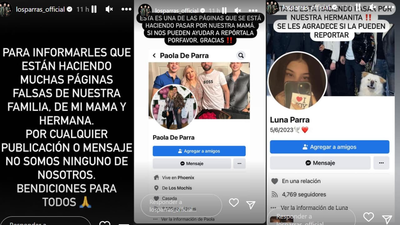 Los hermanos de Carlos Parra acusaron que en redes sociales se han creado supuestas cuentas falsas a nombre de la madre y hermana del fallecido cantante.