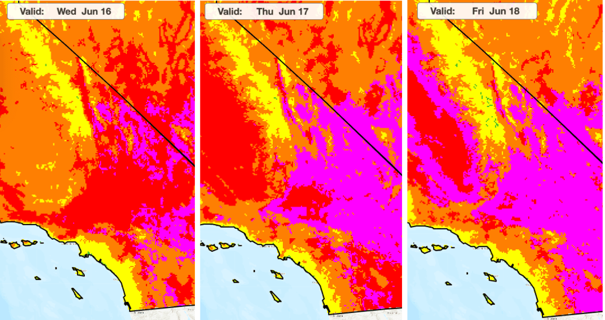 Temperaturas sobre los 120℉: se registra nuevo récord en medio de la ola de calor en California