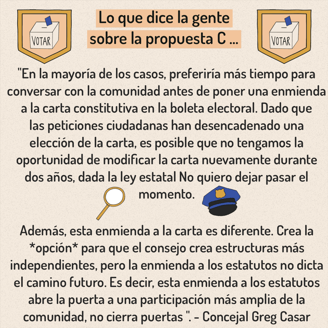 Puedes votar desde ahora hasta el 4 de mayo. Aquí hay información sobre la propuesta C para ayudarlo a tomar una decisión más informada al votar.