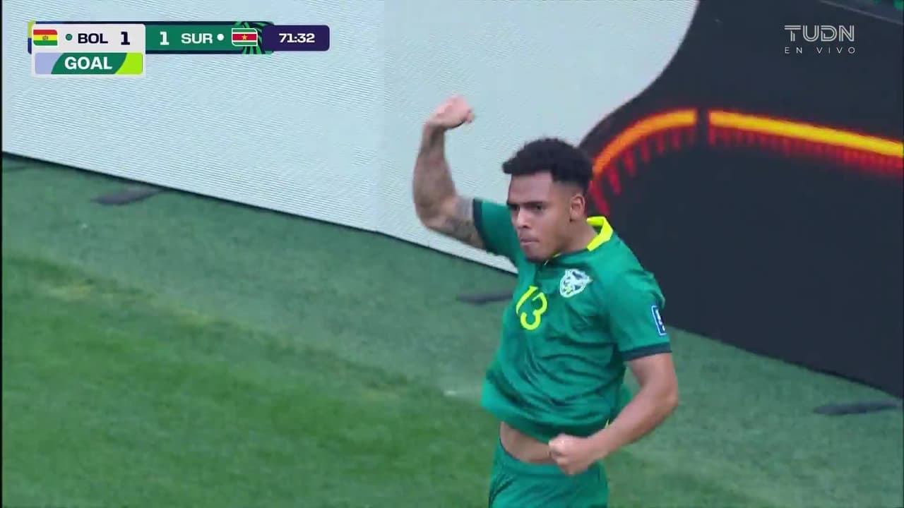 ¡Vaya golazo de Bolivia! Moisés Paniagua define de tres dedos para el 1-1