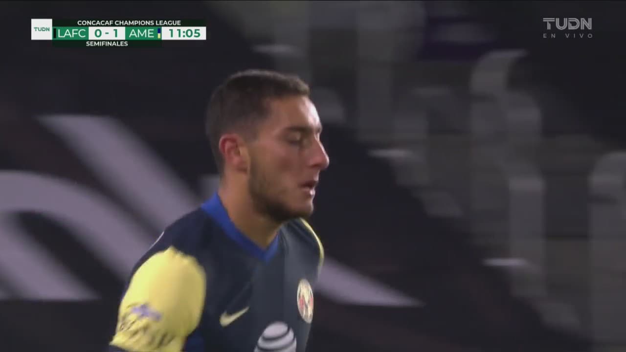¡América se sacude la presión! Sebastián Cáceres le hace el 0-1 al LAFC