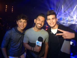 José Santana y Saritza Alvarado disfrutaron de la transmisión del show previo a la gran final de La Banda.