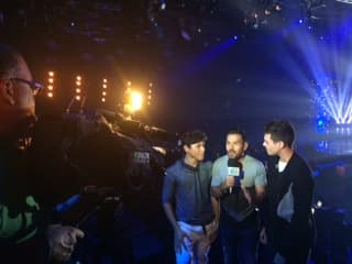 José Santana y Saritza Alvarado disfrutaron de la transmisión del show previo a la gran final de La Banda.