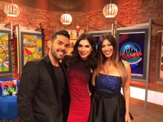 José Santana y Saritza Alvarado disfrutaron de la transmisión del show previo a la gran final de La Banda.