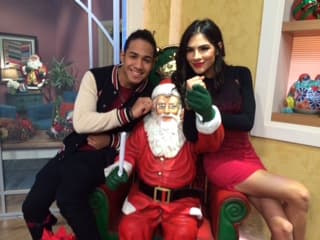 José Santana y Saritza Alvarado disfrutaron de la transmisión del show previo a la gran final de La Banda.