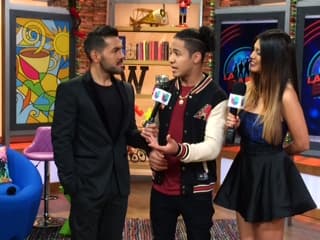 José Santana y Saritza Alvarado disfrutaron de la transmisión del show previo a la gran final de La Banda.