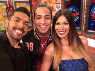 José Santana y Saritza Alvarado disfrutaron de la transmisión del show previo a la gran final de La Banda.