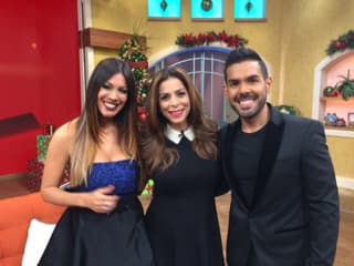 José Santana y Saritza Alvarado disfrutaron de la transmisión del show previo a la gran final de La Banda.