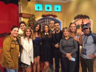 José Santana y Saritza Alvarado disfrutaron de la transmisión del show previo a la gran final de La Banda.