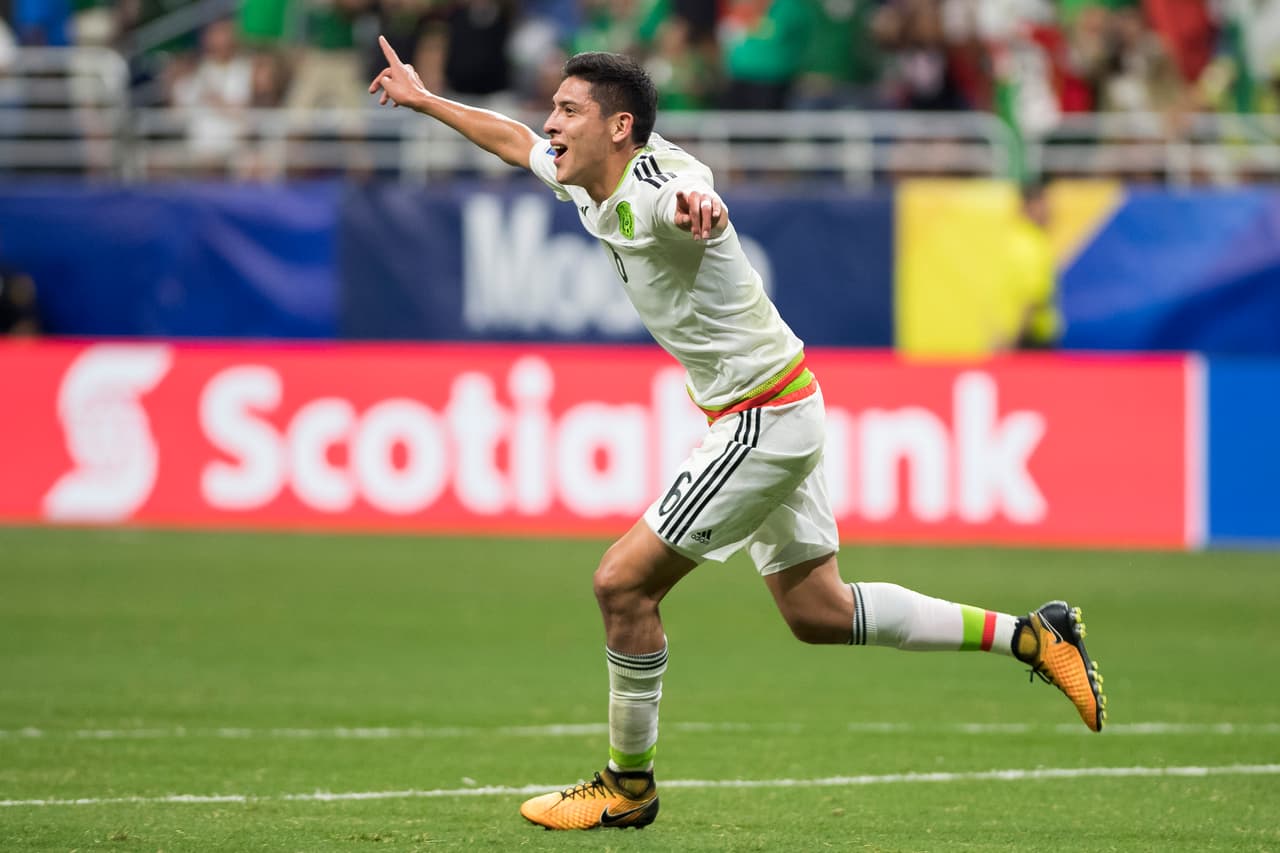 <b>Edson Álvarez </b>le marcó a Curazao (Copa Oro) un gol.