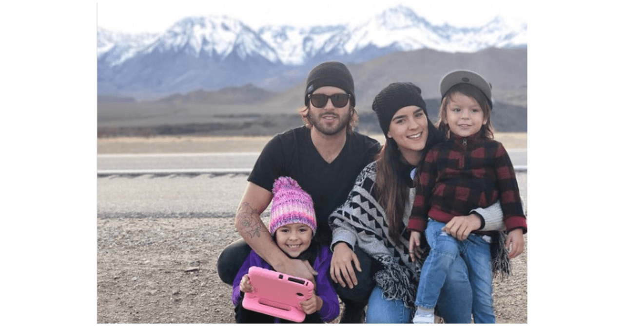 Pablo Lyle con su esposa e hijos