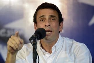 El gobernador del estado Miranda, Venezuela, Henrique Capriles.