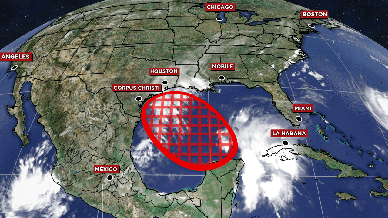 Perturbación tropical que avanza hacia el golfo de México tiene más probabilidades de desarrollarse como tormenta y llegar a Texas