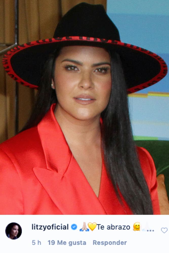 La cantante Litzy le envió un abrazo.