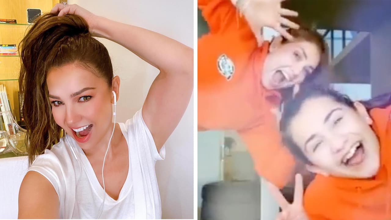 En más de una ocasión, Thalía ha demostrado ser una orgullosa madre. 
<b>Sabrina</b> ya es una adolescente y cada día se parece más a su guapa mamá.