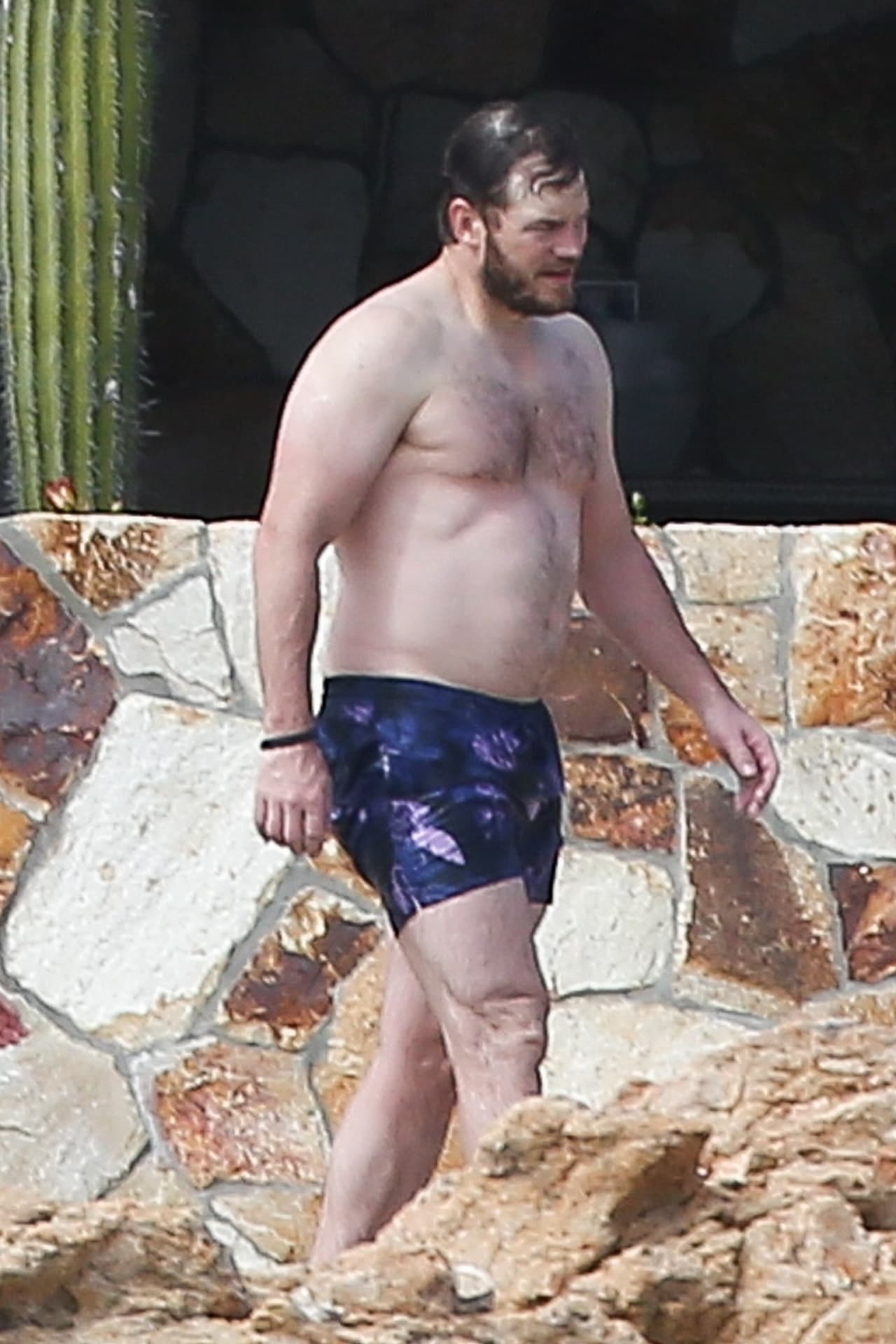 <b>Chris Pratt</b> ya no es Star-Lord en los Guardianes de la Galaxia y parece que se dio unas largas vacaciones.