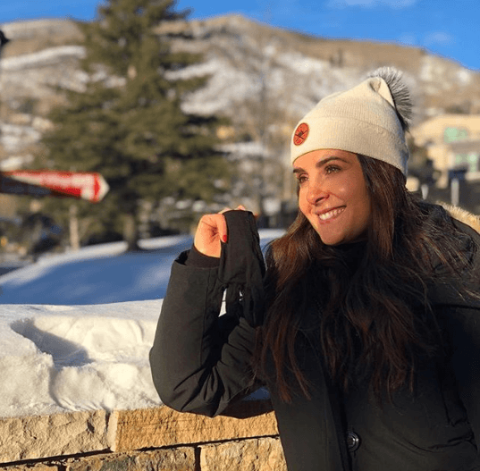 El sentido del humor no faltó y Mayrín compartió esta fotografía con su nariz de reno.