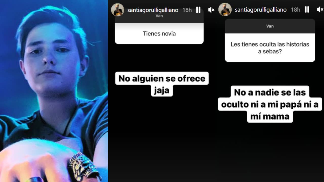 Santiago Rulli reveló que aún no tiene novia.