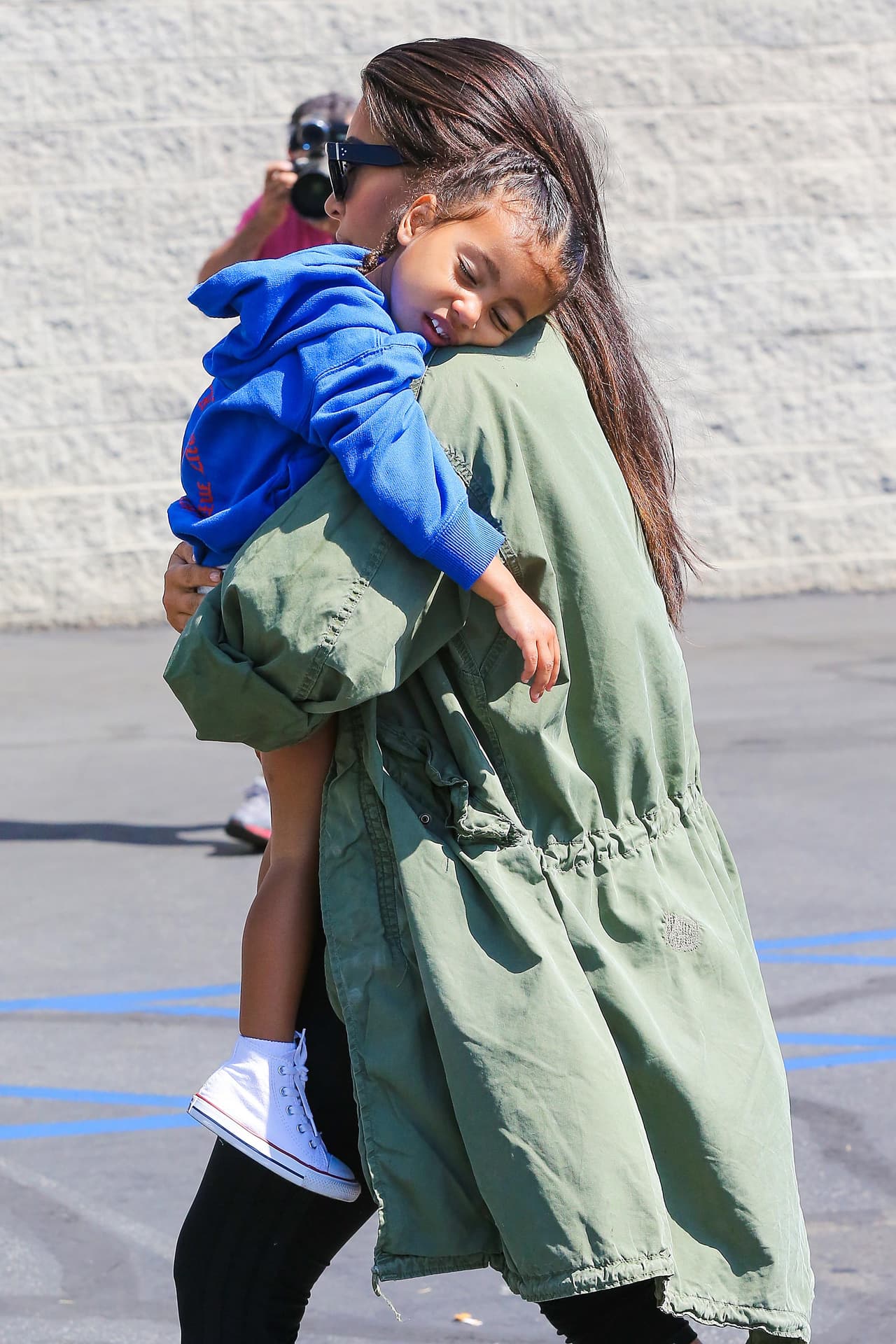 Nori dormida como un angelito.