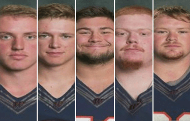 Cinco atletas universitarios enfrentan en Illinois cargos de delito grave por violenta novatada
