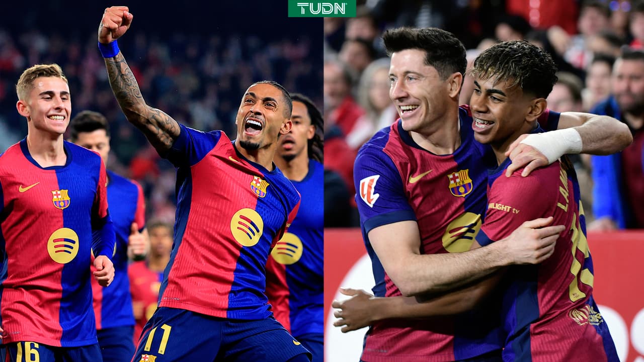 Barcelona golea al Sevilla con 10 jugadores y sigue en la lucha por el liderato