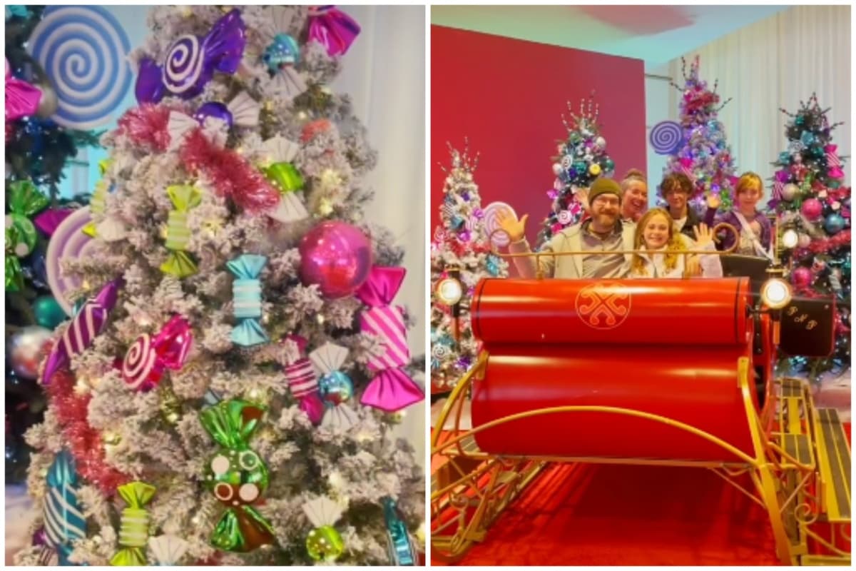 Luces, adornos y un gran trineo de Santa Claus están disponibles para las familias que quieran ver alumbrados gratis durante esta temporada, y todo está reunido en
<b>Water Tower Place</b> en 835 Michigan Ave, lo cual forma parte de la decoración del lugar.