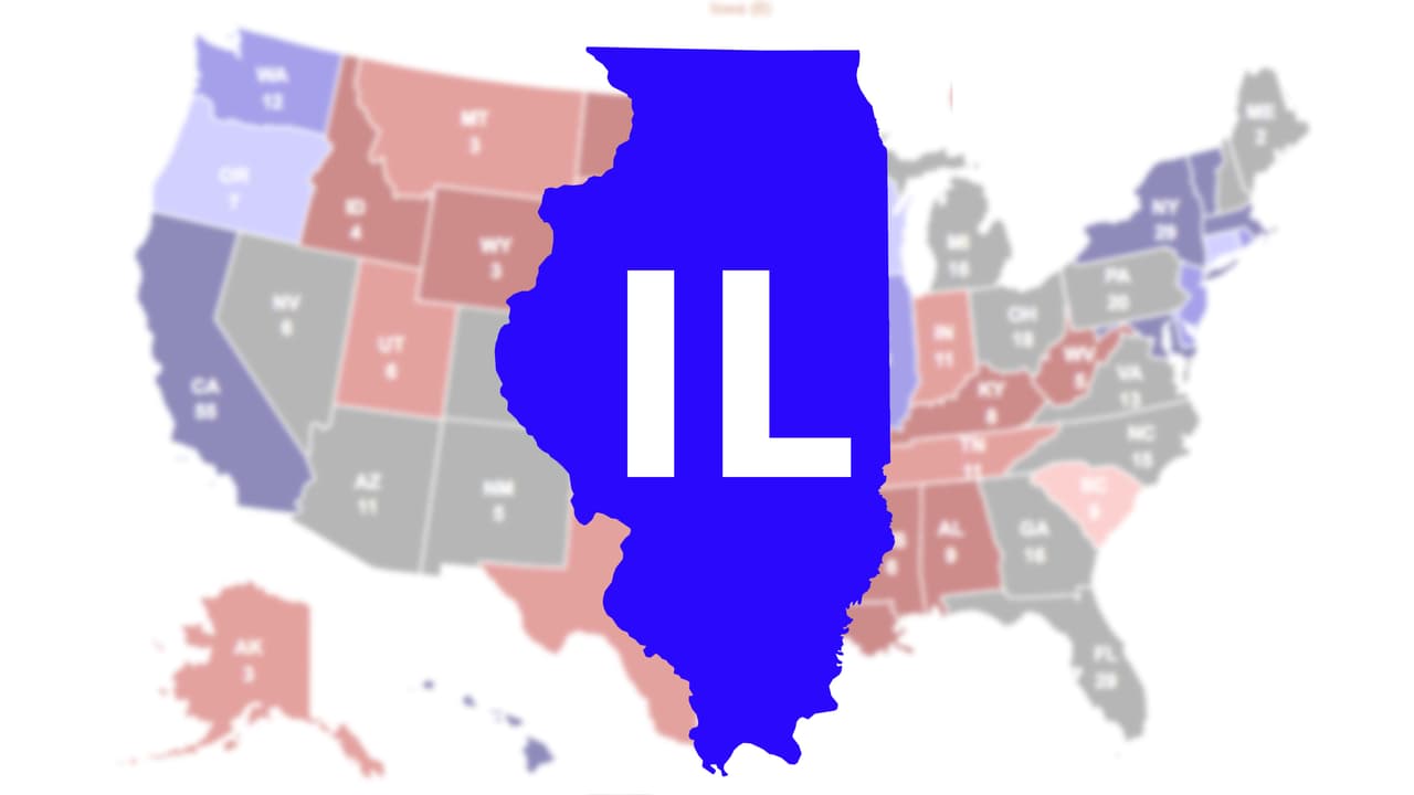 Illinois se mantuvo azul y le da 20 votos electorales a los demócratas