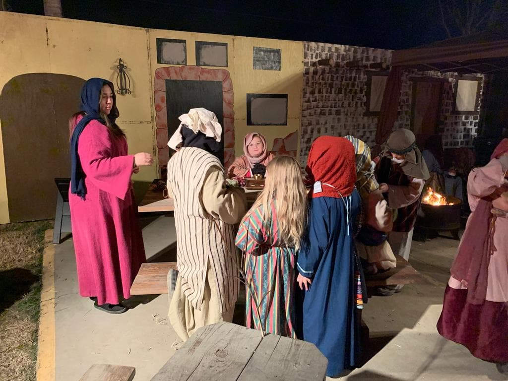 Escena del Nacimiento en Riverdale.