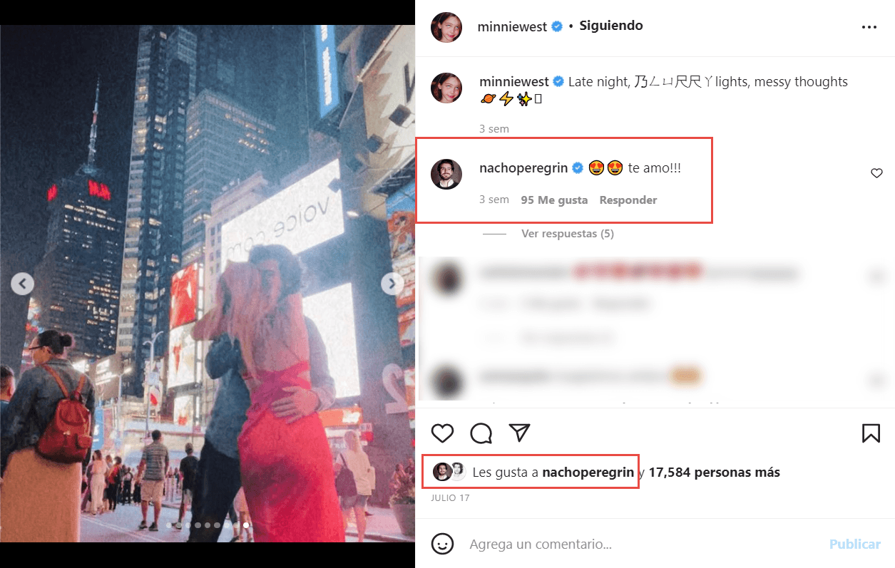 Minnie West e Ignacio Peregrín en Nueva York.