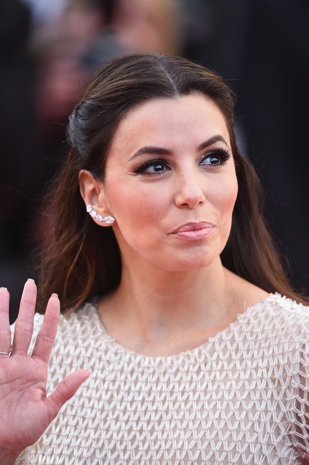 Detalle de sus aretes.