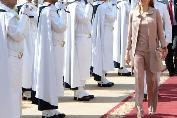 Durante su evento estuvieron acompañados de una gran comitiva.