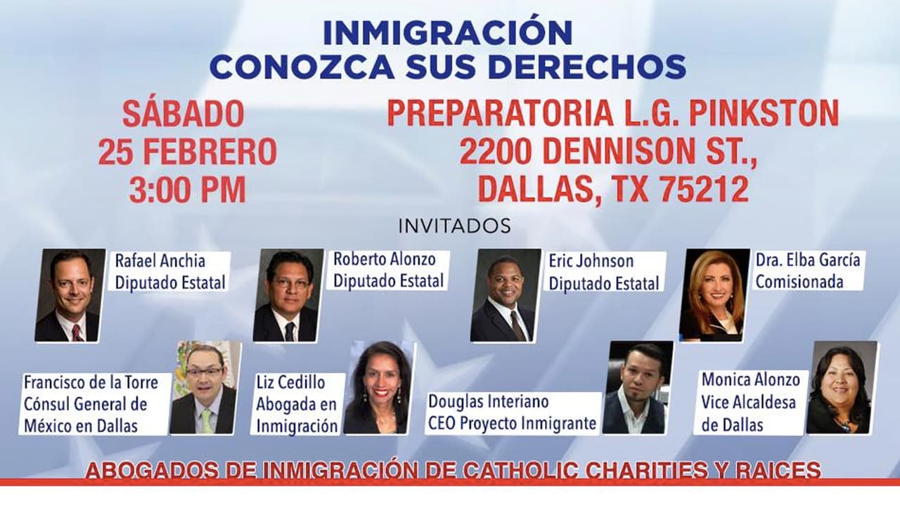 ¿Tiene preguntas sobre inmigración? Participe en el foro informativo “Conozca sus Derechos”