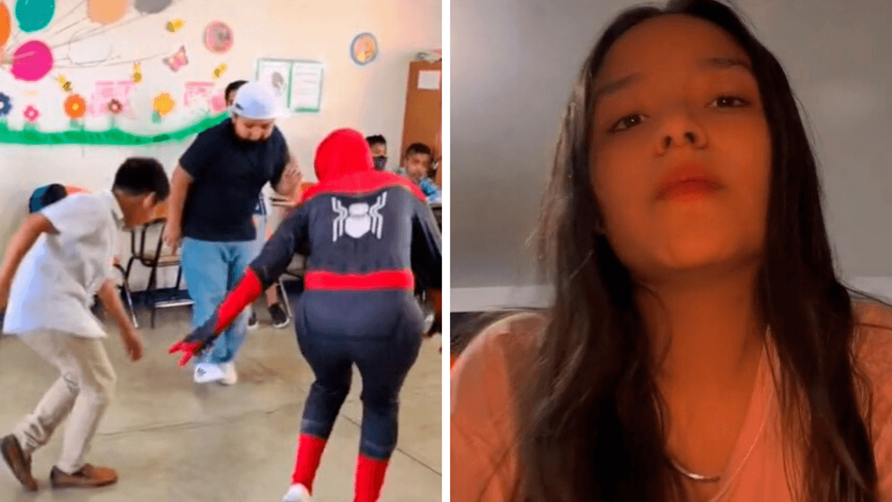 La tiktoker hizo algo muy original y sus alumnos lo disfrutaron
