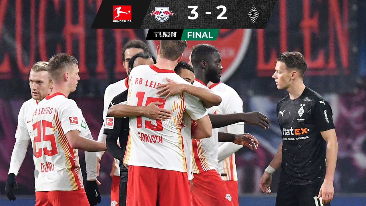 El Leipzig cura las heridas y derrota al Gladbach