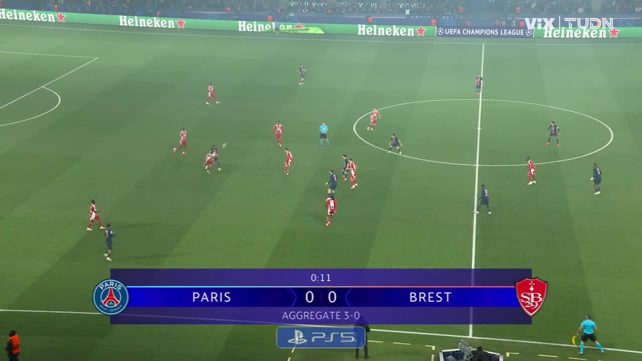 ¡Todo listo en París! Arranca el PSG vs. Brest de Champions League